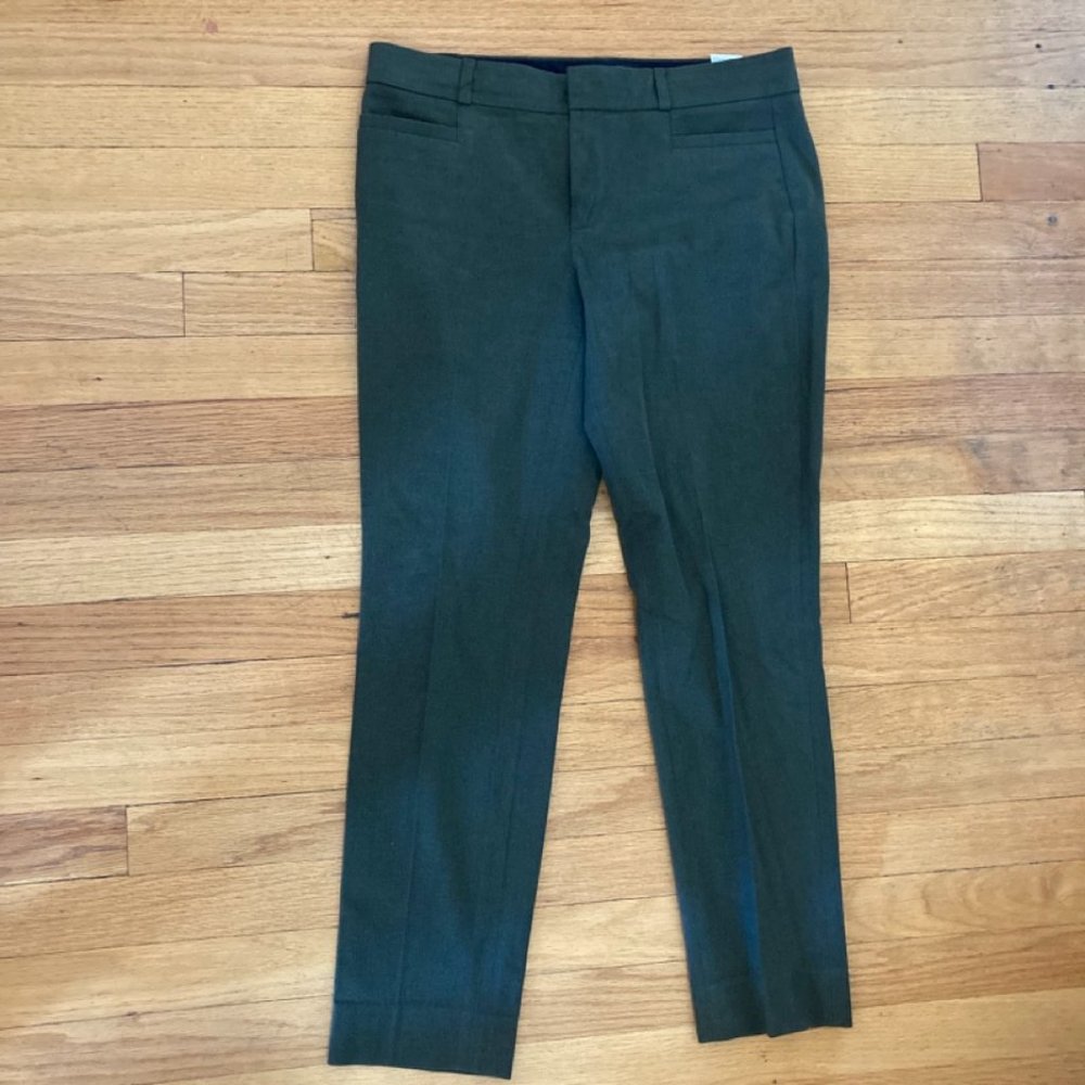 Banana Republic Sloan Army Green Trousers Size 4
